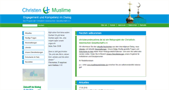 Desktop Screenshot of christenundmuslime.de