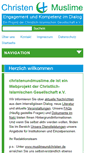 Mobile Screenshot of christenundmuslime.de